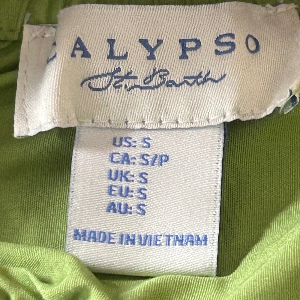 CALYPSO ST. BARTH Sleeveless Embroidered Eyelet 100% Cotton Maxi Dress - Size SP - Picture 9 of 10